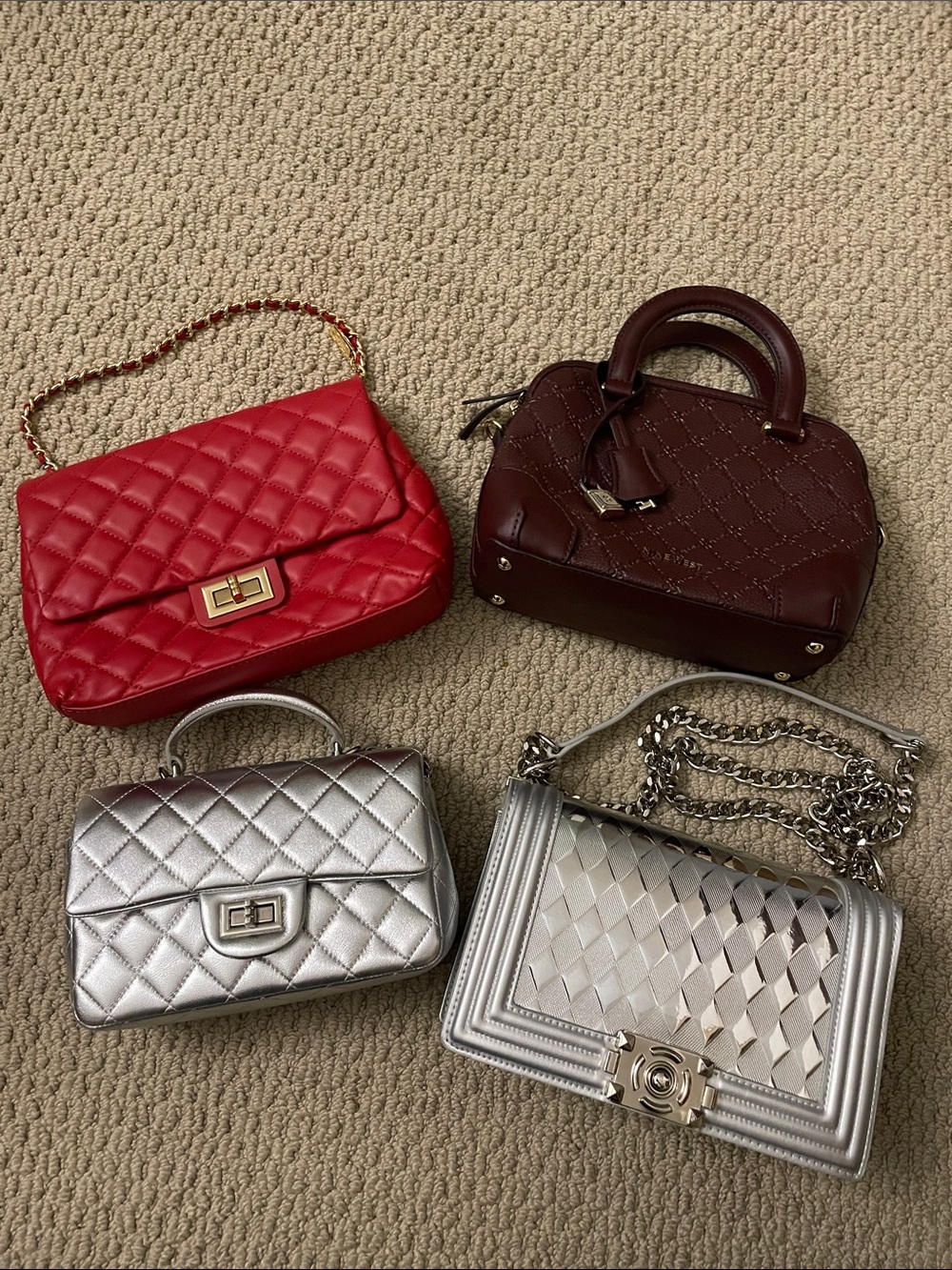 Nine West burgundy bag and G by Giuliana Bundle of bags